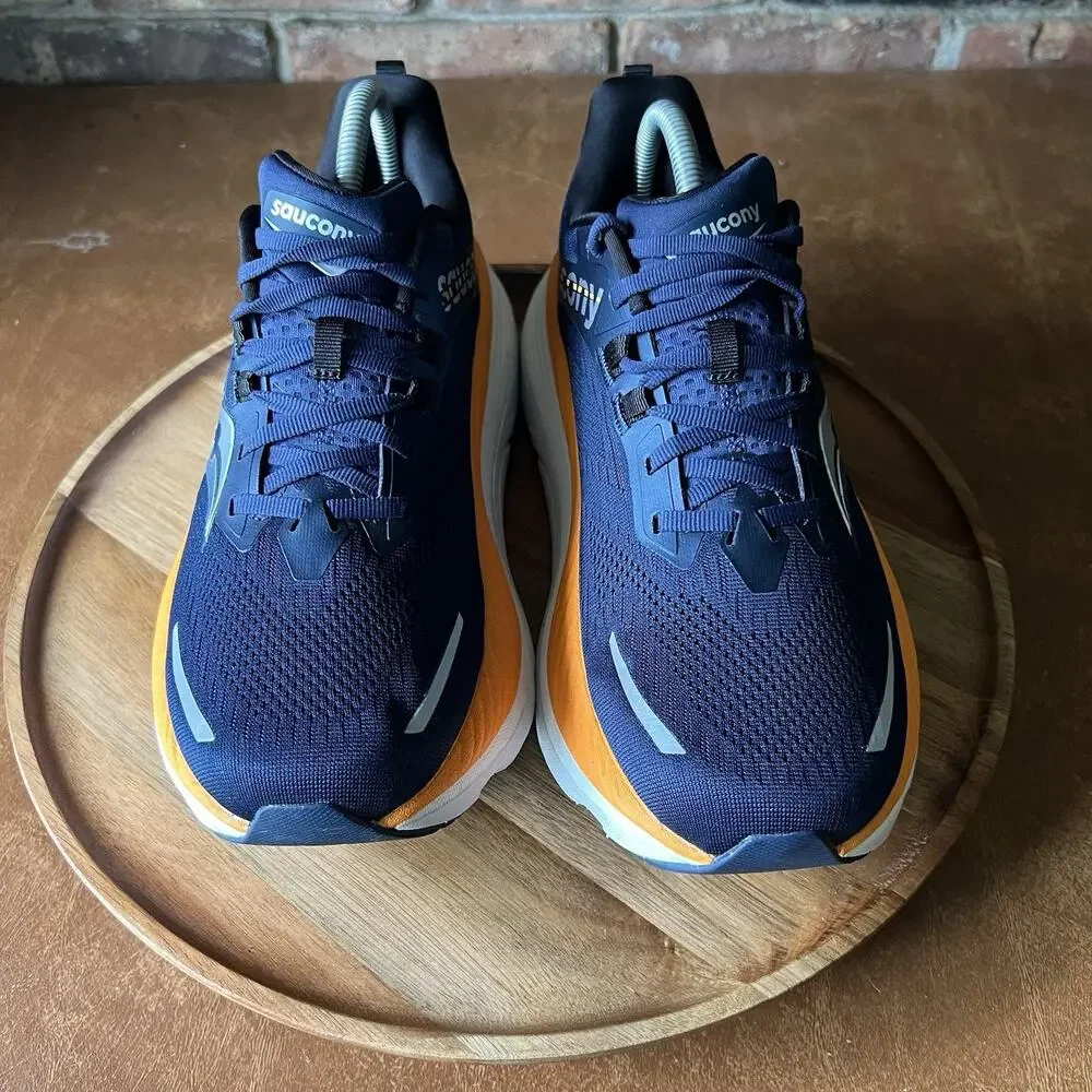 Saucony Hurricane 24 Max Cushion Stability Men's 8.5 Navy Running Shoes Sneakers